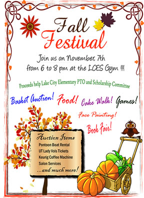 Fall Festival Announcement